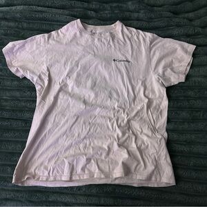 Columbia White Tee with Logo